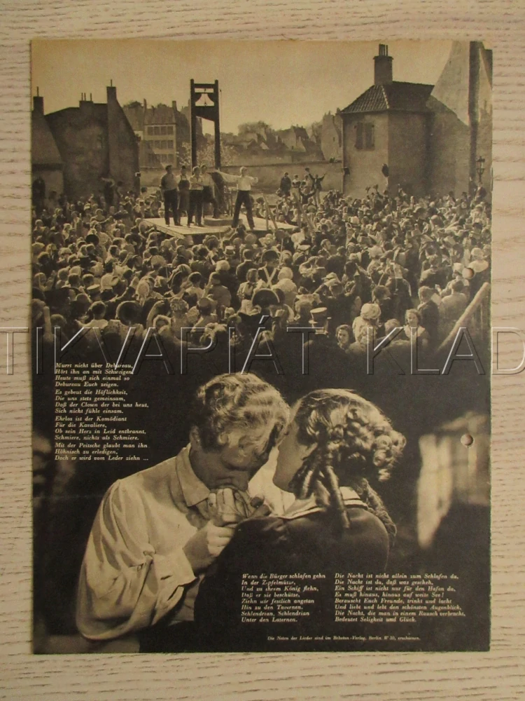 TANZ AUF DEM VULKAN, R. A. ROBERTS, T. LINGEN, G. GRÜNDGENS, FILM NĚM. ŘÍŠE, FILM KURIER VBŠ Č. 2862