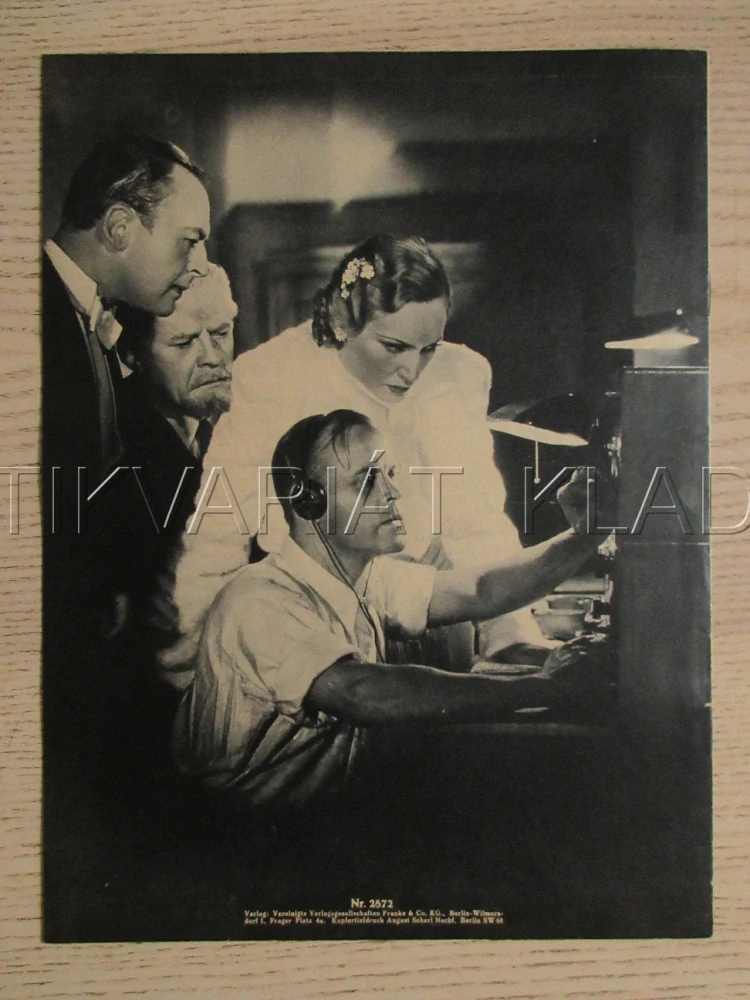 FRACHT VON BALTIMORE, H. WEISSNER, A. HÖRBIGER, E. JÜRGENSEN, FILM NĚM. ŘÍŠE, FILM KURIER VBŠ Č. 2872