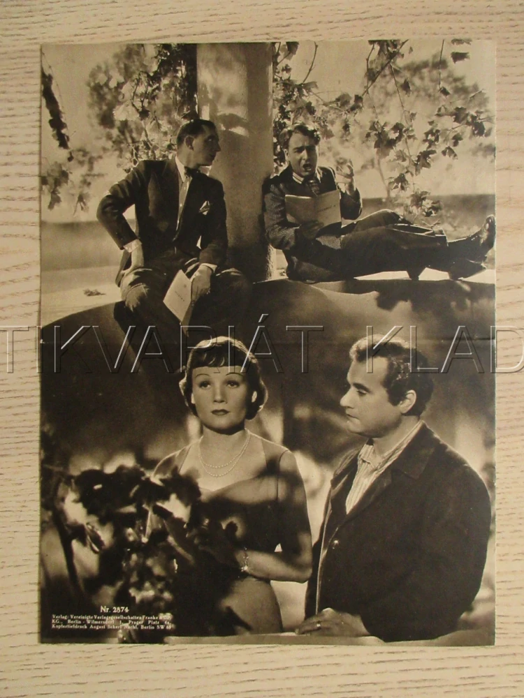 TVÉ SRDCE JE MÉ, B. GIGLI, C. RUST, T. LINGEN, FILM NĚM. ŘÍŠE, FILM KURIER VBŠ Č. 2874