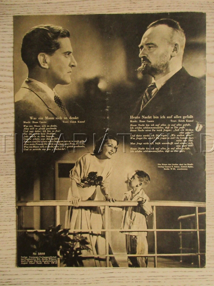 DVĚ MANŽELSTVÍ PANÍ MÁJI, LIL DAGOVER, P. PETERSEN, A. SCHOENHALS, FILM NĚM. ŘÍŠE, FILM KURIER VBŠ Č. 2880