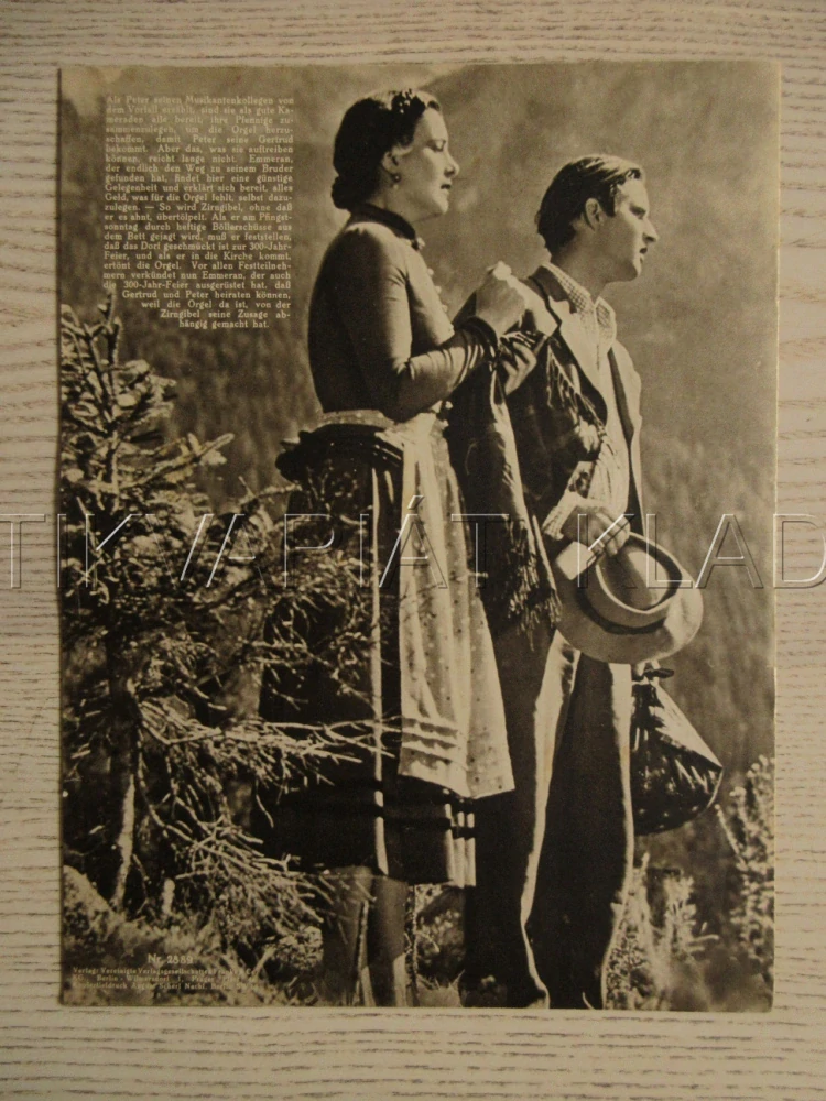 DIE PFINGSTORGEL, W. RÖSNER, M. ANDERGAST, G. VOGELSANG, FILM NĚM. ŘÍŠE, FILM KURIER VBŠ Č. 2889
