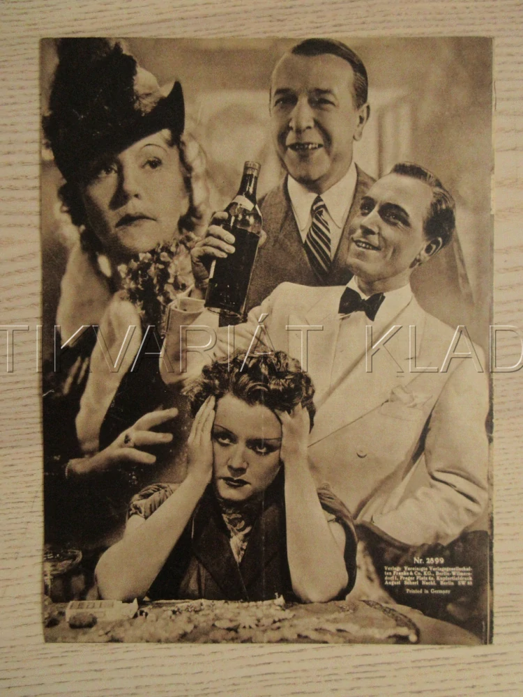 VERLIEBTES ABENTEUER, O. TSCHECHOWA, P. KLINGER, E. V. THELLMANN, FILM NĚM. ŘÍŠE, FILM KURIER VBŠ Č. 2899