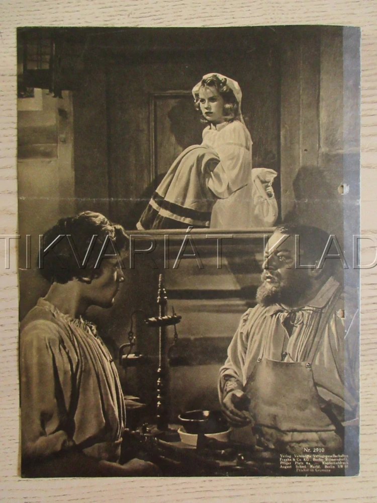 NESMRTELNÉ SRDCE, H. GEORGE, P. WEGENER, K. SÖDERBAUM, FILM NĚM. ŘÍŠE, FILM KURIER VBŠ Č. 2910