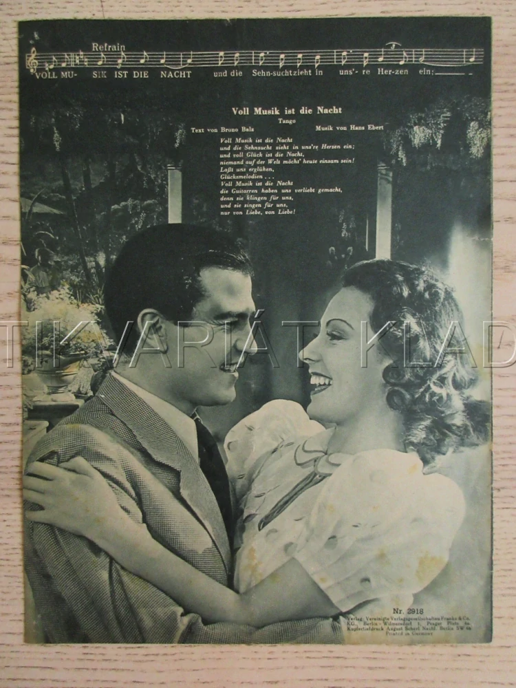 DER GRÜNE KAISER, G. DIESSL, C. HÖHN, H. HILDEBRAND, FILM NĚM. ŘÍŠE, FILM KURIER VBŠ Č. 2918