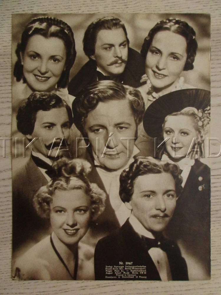 NESMRTELNÝ VALČÍK, P. HÖRBIGER, H. HOLT, F. CZEPA, FILM NĚM. ŘÍŠE, FILM KURIER VBŠ Č. 2967
