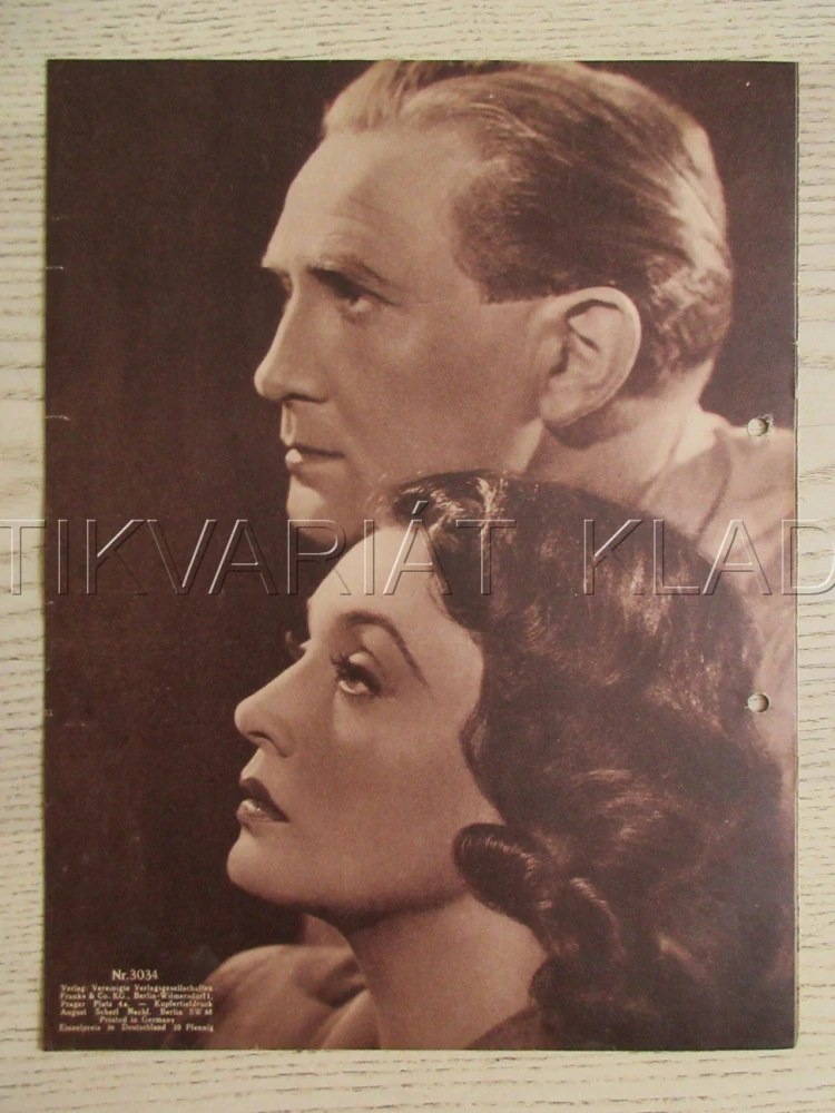 PÍSEŇ POUŠTĚ, Z. LEANDER, F. DOMIN, G. KNUTH, FILM NĚM. ŘÍŠE, FILM KURIER VBŠ Č. 3034