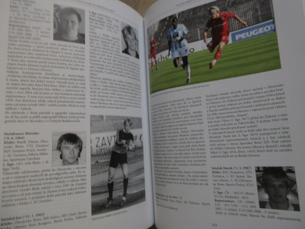 100 LET FOTBALOVÉHO KLUBU FC ZBROJOVKA BRNO, 1913-2013, ANTONÍN ZABLOUDIL, FRANTIŠEK ČAPKA, **an