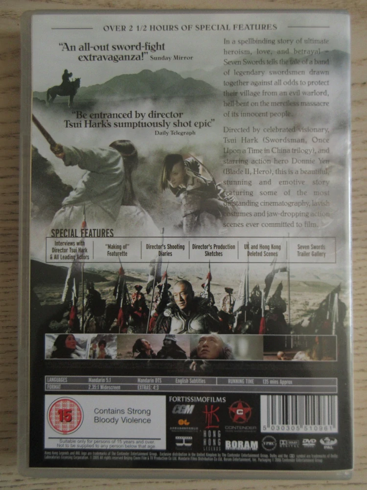 SEDM MEČŮ, GB OBAL, ČESKÁ VERZE + ČESKÉ TITULKY, 4X DVD FILM