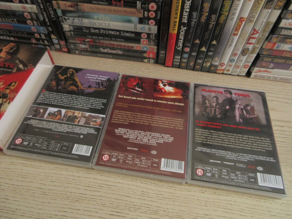 PLANETA TEROR, AUTO ZABIJÁK, MACHETTE, 3X DVD FILM