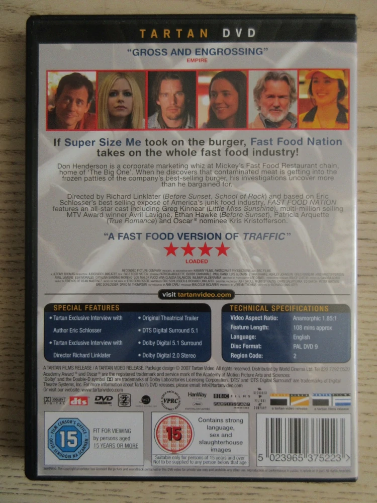 FAST FOOD NATION, GB OBAL, ČESKÁ VERZE, 2X DVD FILM