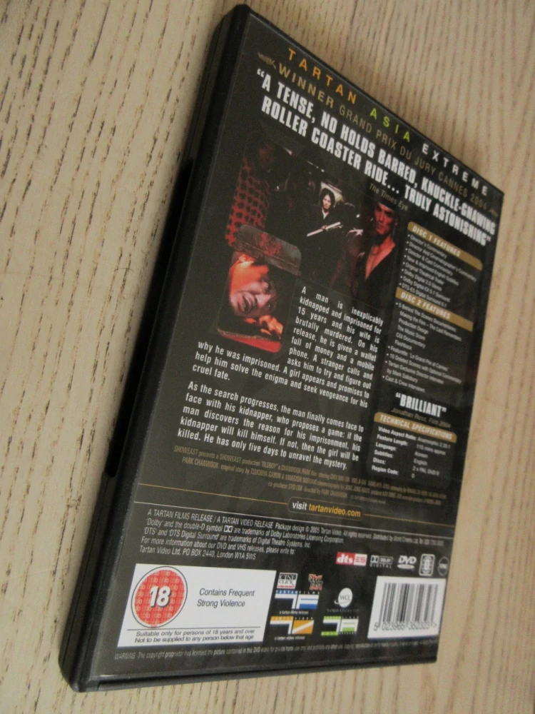 OLDBOY, CH. MIN-SIK, GB OBAL, ČESKÁ VERZE, 2X DVD FILM