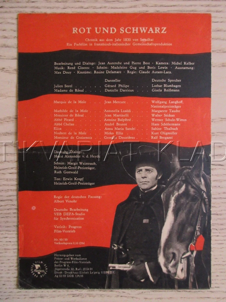 ČERVENÝ A ČERNÝ, G. PHILIPE, D. DARRIEUX, BIO PROGRAM ČŠ-2 Č. 1