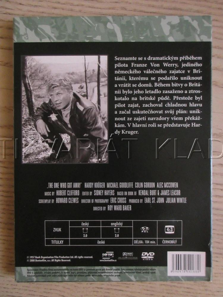 ÚTĚKÁŘ, H. KRÜGER, DVD FILM