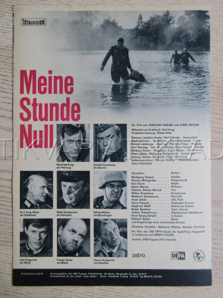 MEINE STUNDE NULL, MOJE NULTÁ HODINA, M. KRUG, BIO PROGRAM ČŠ-2 Č. 190