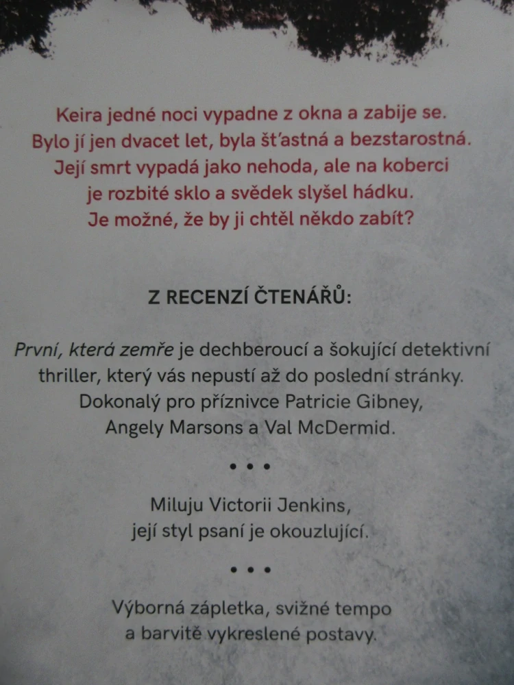 PRVNÍ, KTERÁ ZEMŘE, 2. DÍL, VICTORIA JENKINS, **an