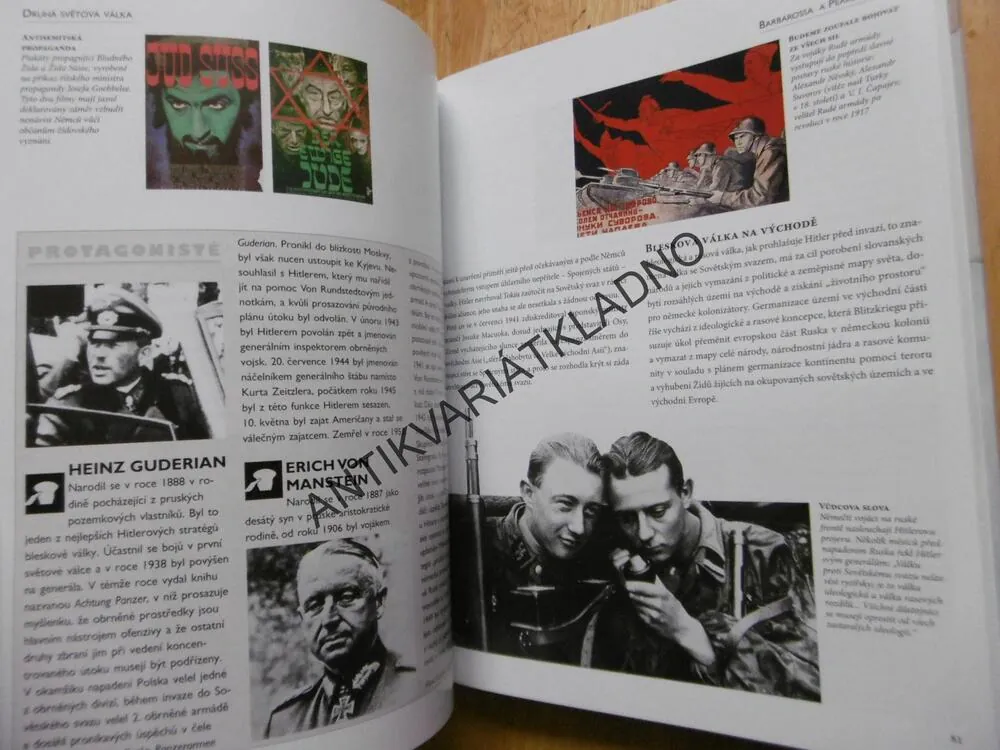 DRUHÁ SVĚTOVÁ VÁLKA, 700 FOTOGRAFIÍ, MAPY, GRAFY, TABULKY, **an