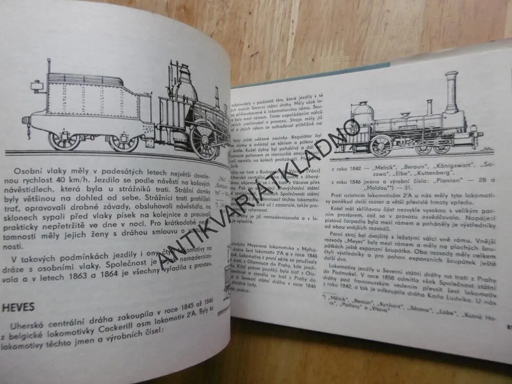 ATLAS LOKOMOTIV, HISTORICKÉ, BEK, ŽELEZNICE, 1978, **an