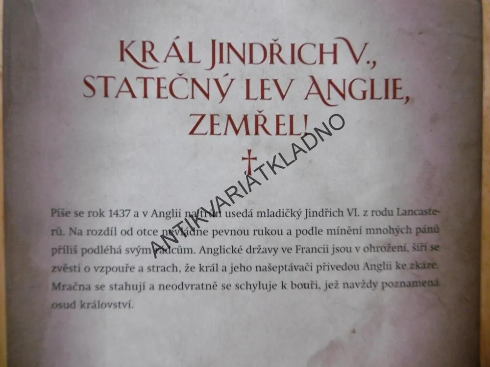 VÁLKA RŮŽÍ, BOUŘE, CONN IGGULDEN, **an