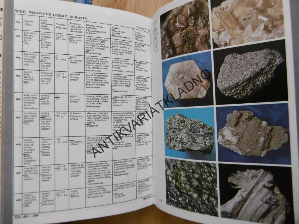 MINERÁLY, MINERALOGIE, BAUER, TVRZ
