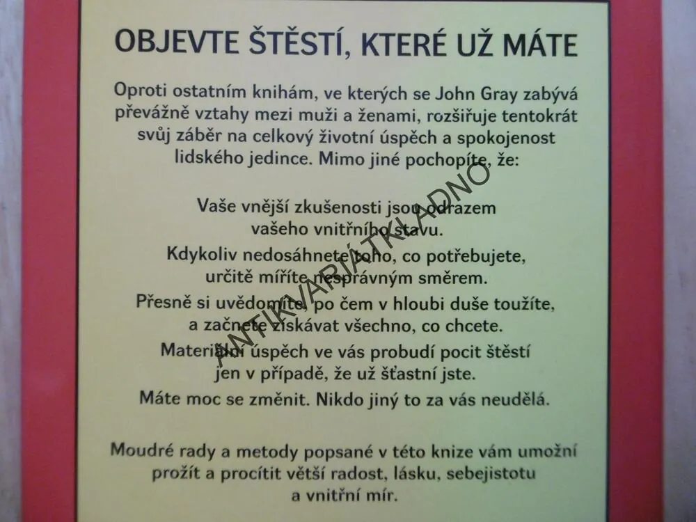 JAK MÍT CO CHCEME A CHTÍT CO UŽ MÁME, JOHN GRAY
