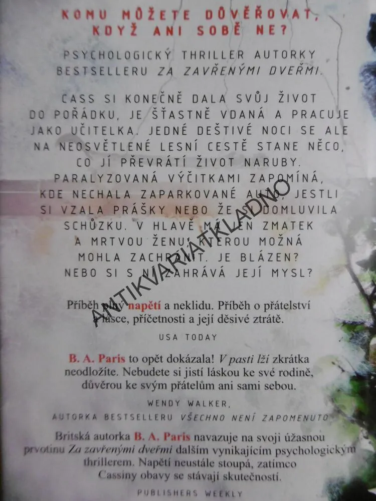 V PASTI LŽÍ, B.A.PARIS, 