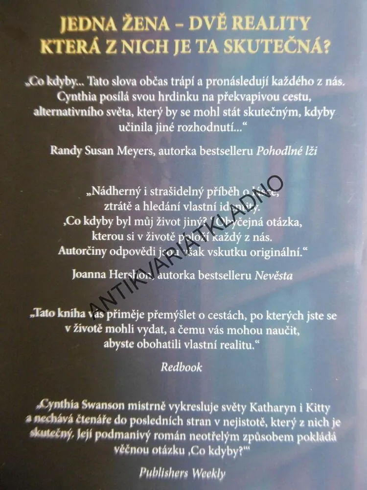 KNIHKUPKYNĚ, CYNTHIA SWANSON,**an