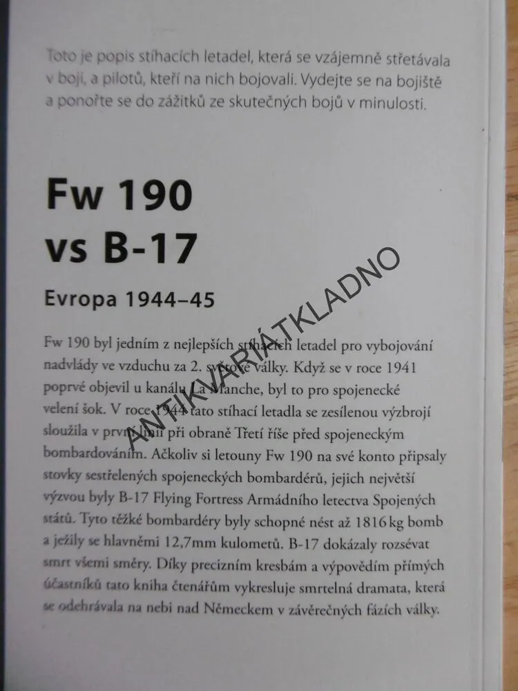 FW 190 VS B-17, EVROPA 1944-45, ROBERT FORSYTH