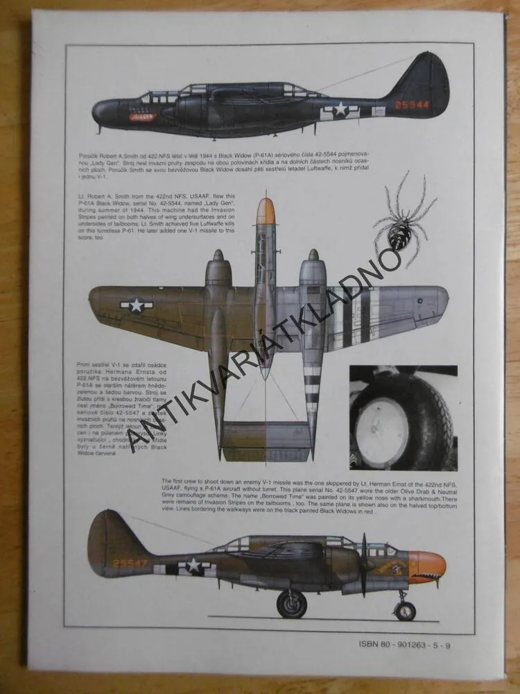 NORTHROP P-61 BLACK WIDOW, LETADLO,