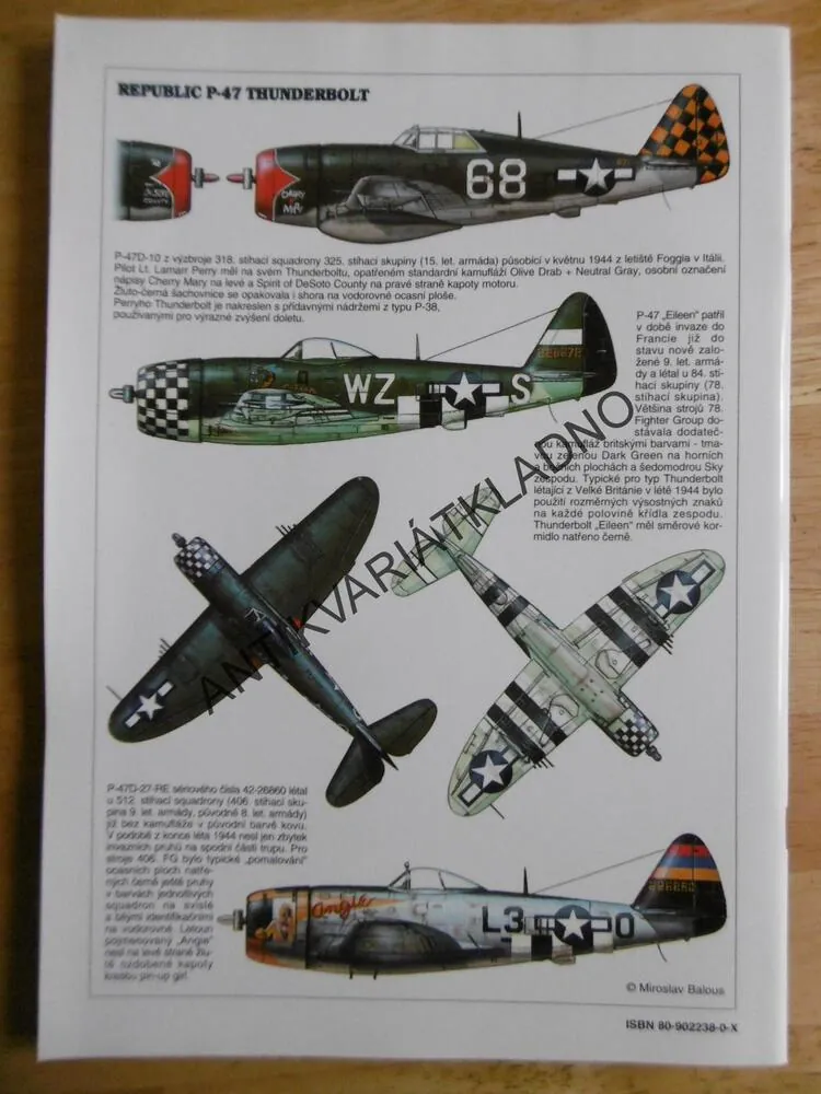 REPUBLIC P-47 THUNDERBOLT, LETADLO,