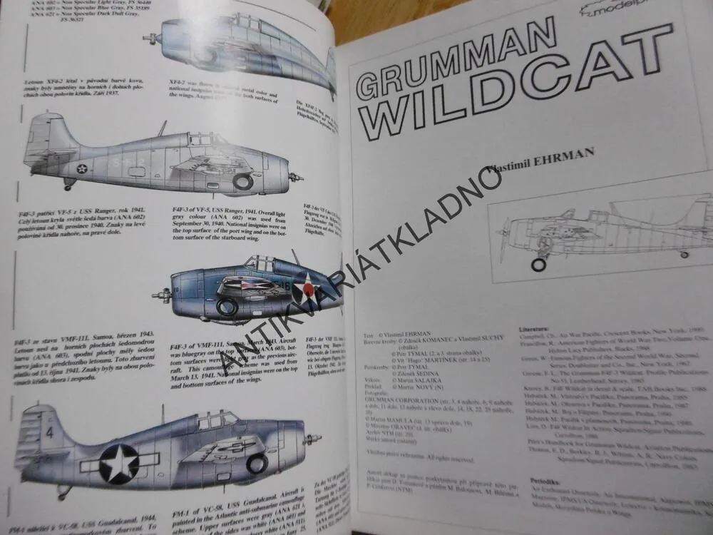GRUMMAN WILDCAT, PROFILY LETADEL 2.SVĚTOVÉ VÁLKY, 9.