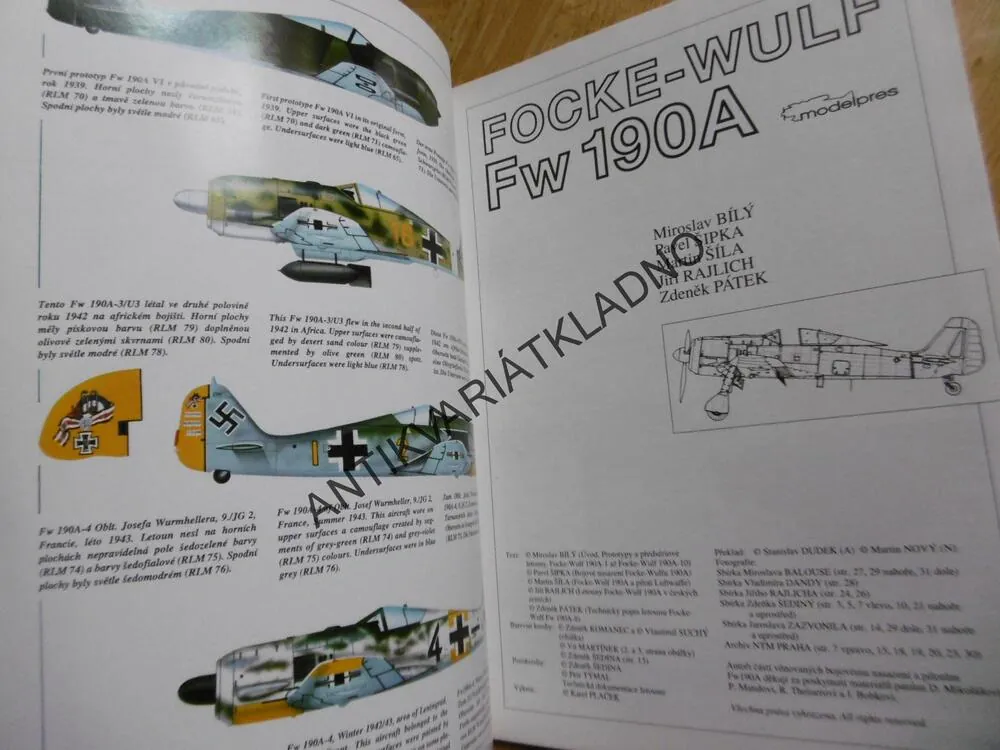 FOCKE-WULF FW 190A, PROFILY LETADEL 2.SVĚTOVÉ VÁLKY, 7.