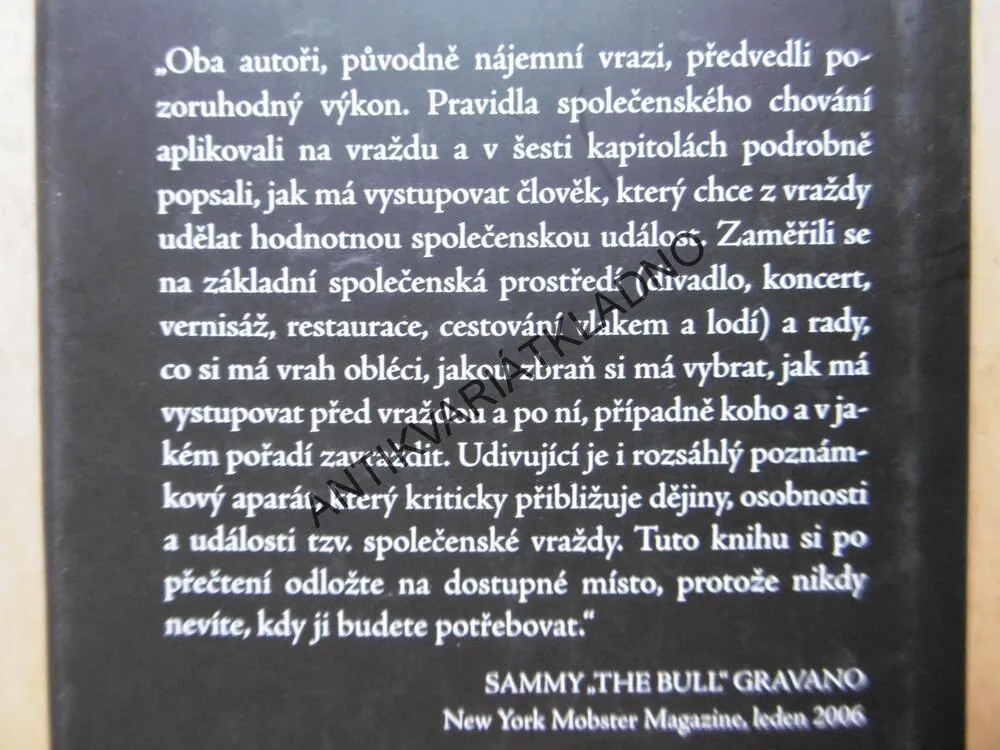 VRAŽDA JAKO SPOLEČENSKÁ UDÁLOST, GUTERMAN, COLOHNATT, **an
