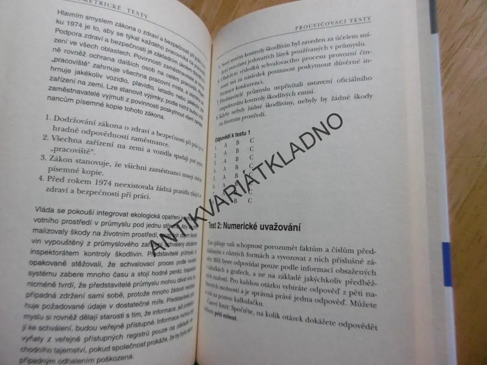 PSYCHOMETRICKÉ TESTY,TESTY, PARKINSON, **an