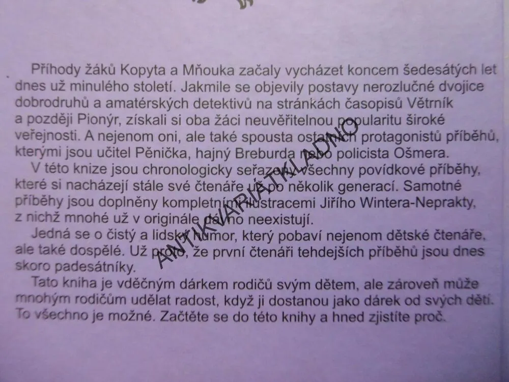NEUVĚŘITELNÉ PŘÍHODY ŽÁKŮ KOPYTA A MŇOUKA, ŠVANDRLÍK, NEPRAKTA