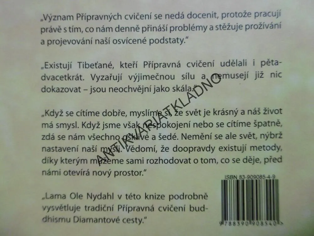 ČTYŘI PŘÍPRAVNÁ CVIČENÍ, LAMA OLE NYDAHL