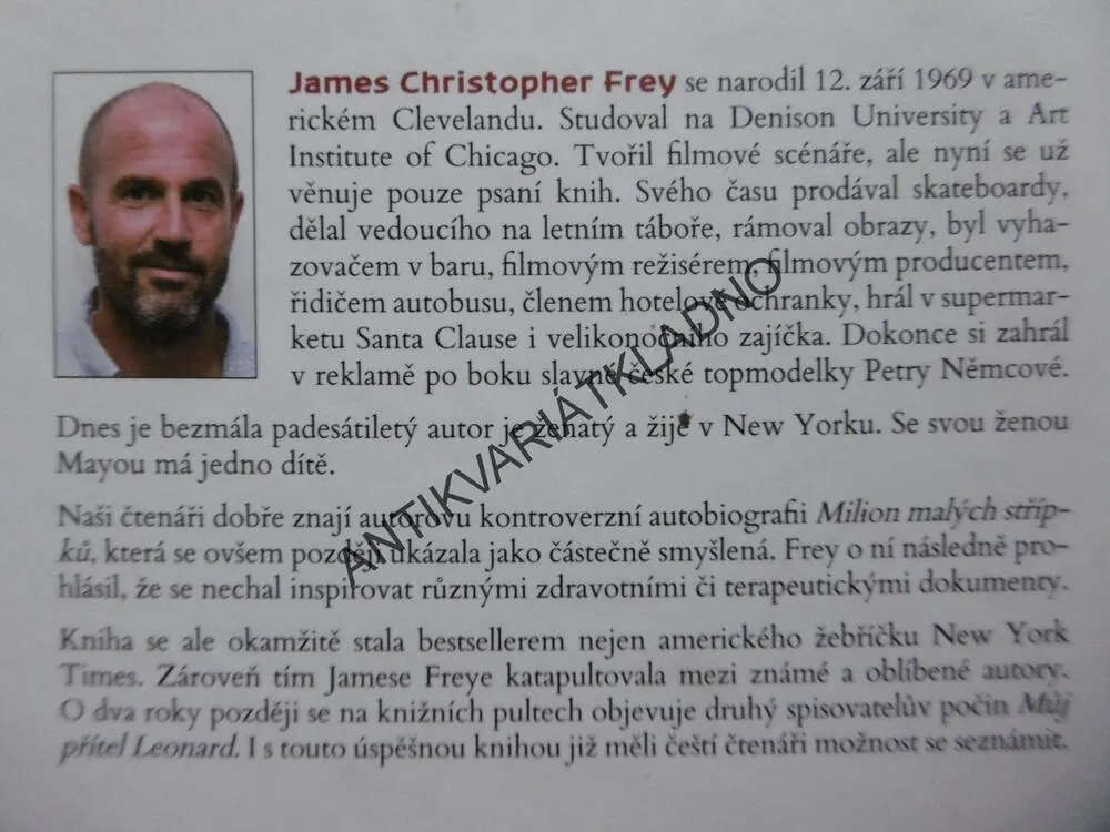 POSLEDNÍ VŮLE BENA ZIONA AVROHOMA, JAMES FREY, **an