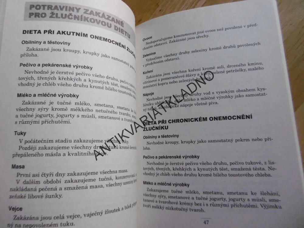 DIETA, NEMOCI ŽLUČNÍKU A ŽLUČOVÝCH CEST, DIETA A RADY LÉKAŘE, MAREČKOVÁ, MENGEROVÁ, **an