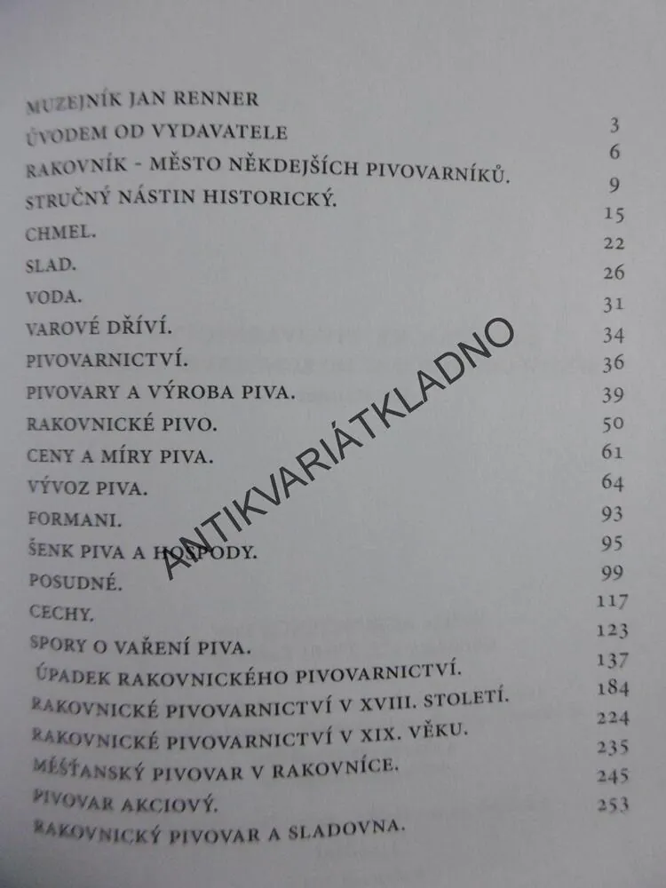 RAKOVNICKÉ PIVOVARNICTVÍ, PIVOVAR, PIVO, OKR. RAKOVNÍK