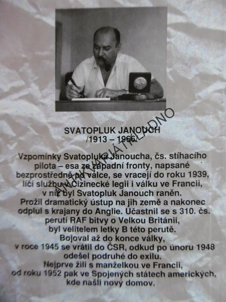 SVĚTLA A STÍNY, SVATOPLUK JANOUCH, **an