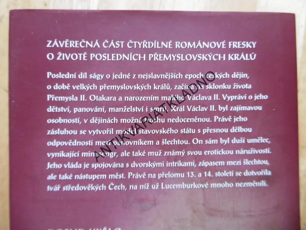 PŘEMYSLOVSKÁ EPOPEJ,4.,  VLASTIMIL VONDRUŠKA, **an