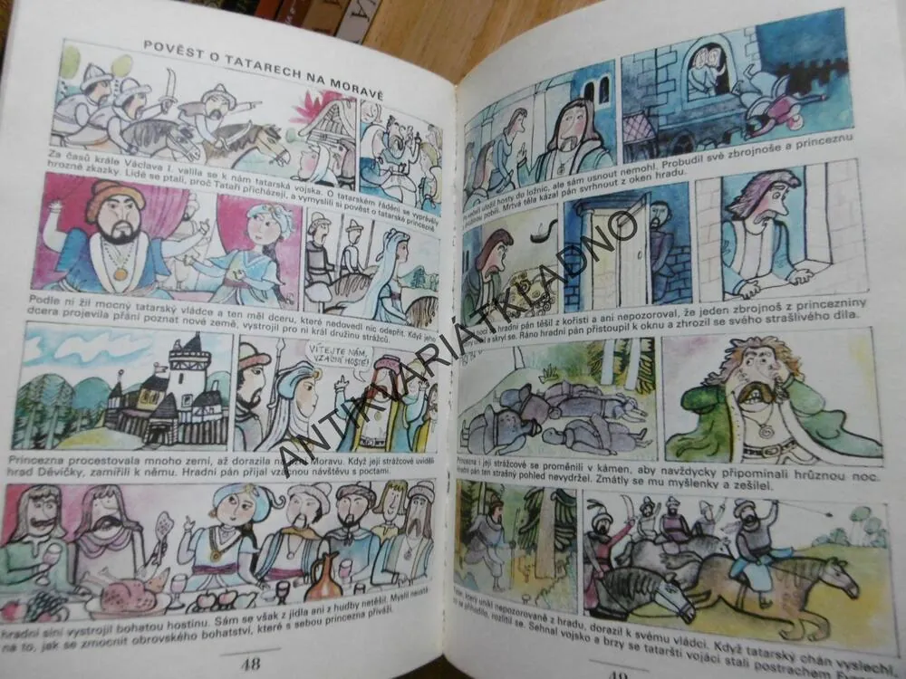 OBRÁZKY Z ČESKÝCH DĚJIN A POVĚSTÍ, ČERNÝ, ADLA, KALOUSEK, **an