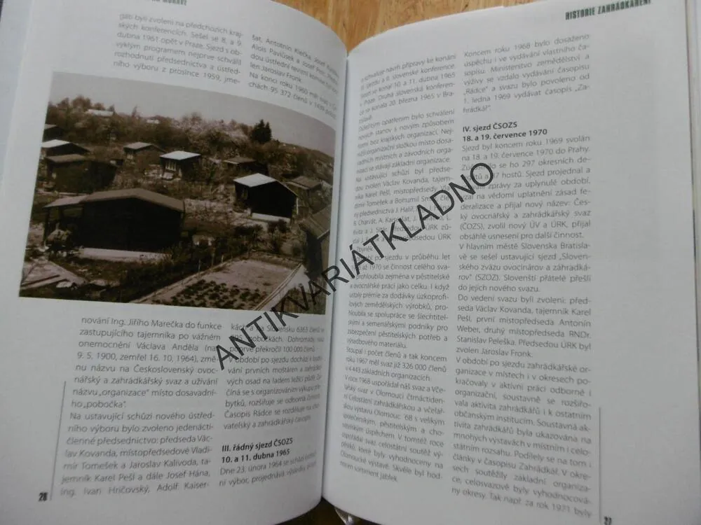 ZAHRÁDKÁŘI V ČECHÁCH A NA MORAVĚ HISTORIE, SOUČASNOST BUDOUCNOST, **an