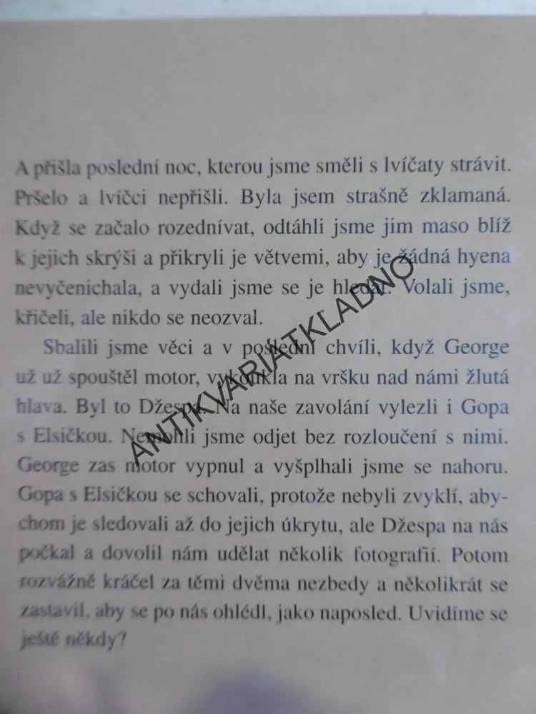 PŘÍBĚH LVICE ELSY, JOY ADAMSONOVÁ, **an