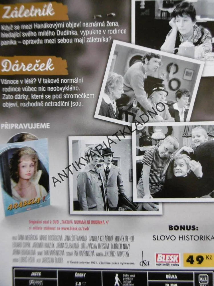 TAKOVÁ NORMÁLNÍ RODINKA, 1-4, DVD FILM SERIÁL