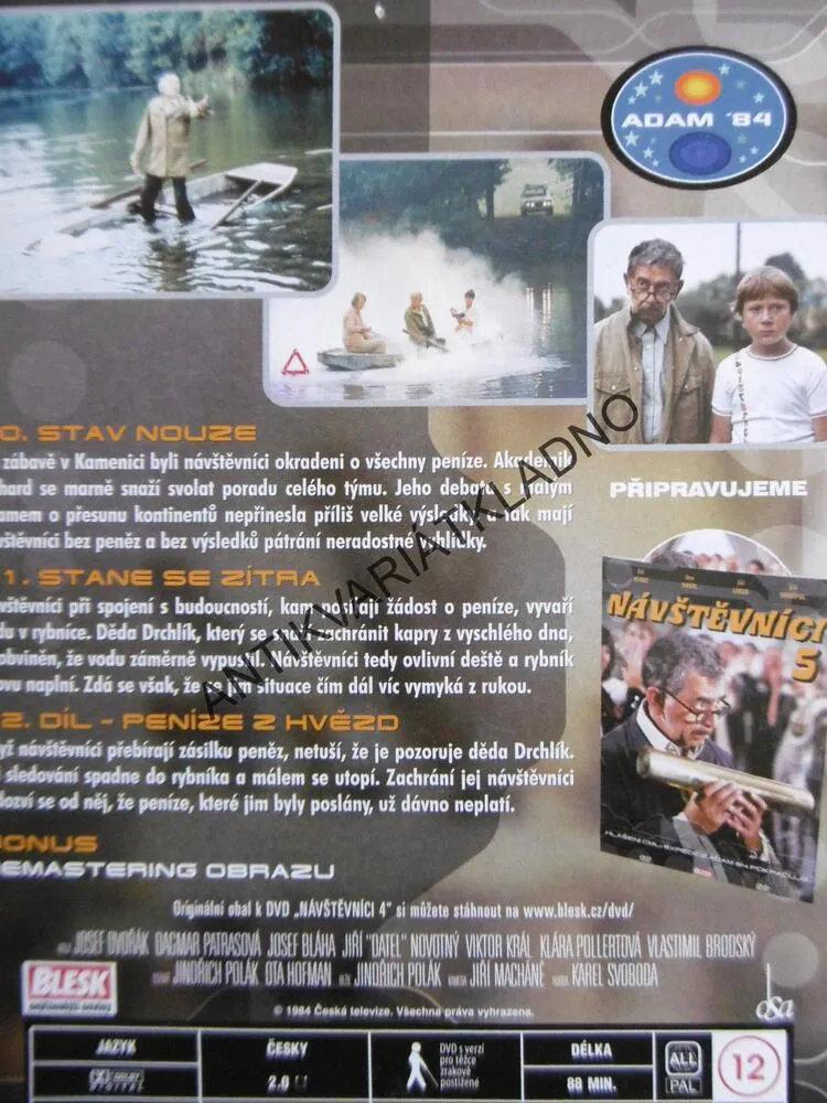 NÁVŠTĚVNÍCI, 1-5, DVD FILM SERIÁL