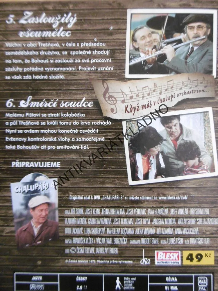 CHALUPÁŘI, 1-6, DVD FILM SERIÁL