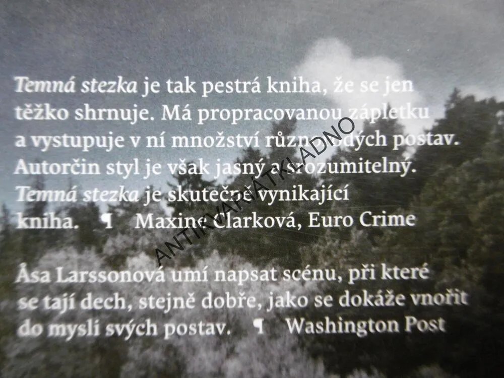 TEMNÁ STEZKA, ASA LARSSONOVÁ