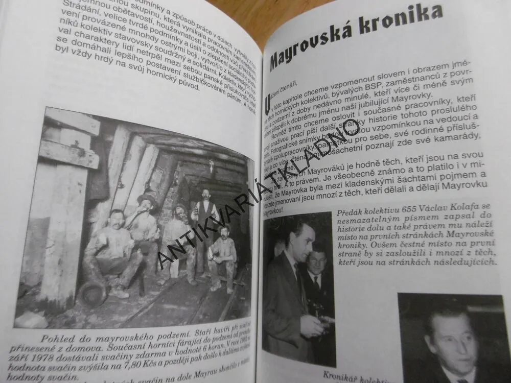 ZDAŘ BŮH, 120 LET DOLU MAYRAU, VINAŘICE KLADNO, HORNICTVÍ, **an
