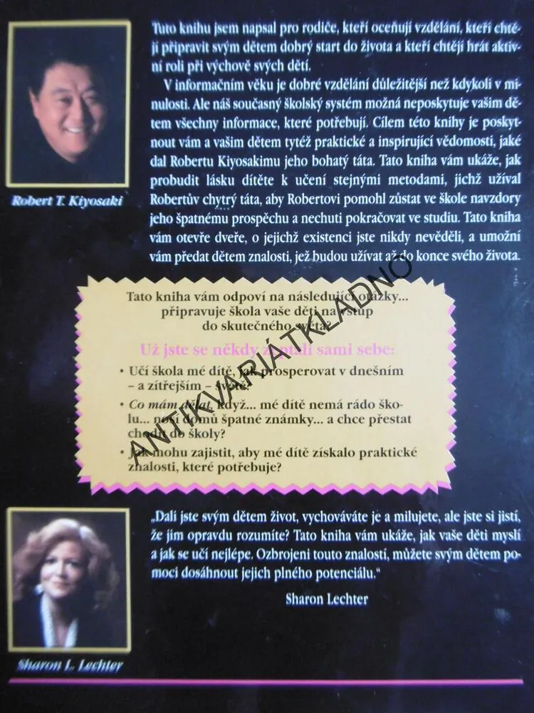 BOHATÉ DÍTĚ CHYTRÉ DÍTĚ, BOHATÝ TÁTA RADÍ , KIYOSAKI, **an