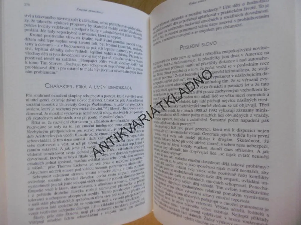 EMOČNÍ INTELIGENCE, JE DŮLEŽITĚJŠÍ NEŽ IQ, DANIEL GOLEMAN, **an